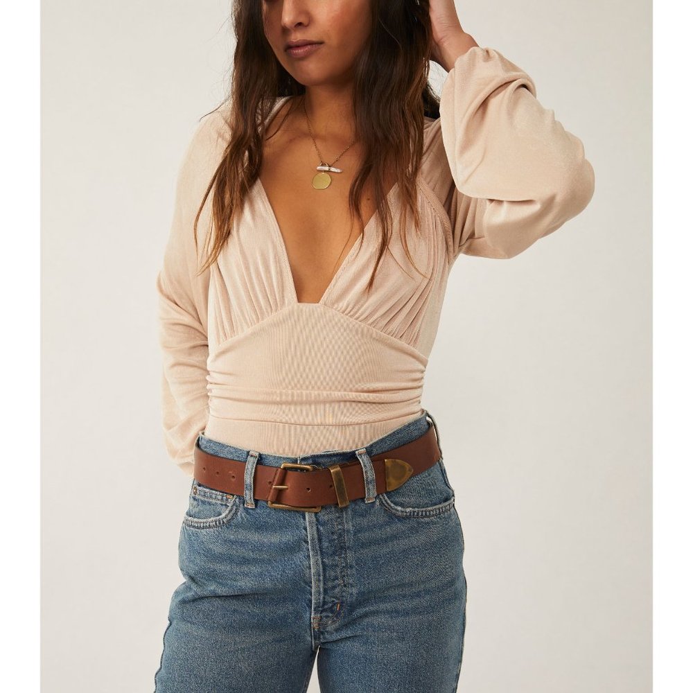 FREE PEOPLE In Your Arms Bodysuit / Blossom Pearl